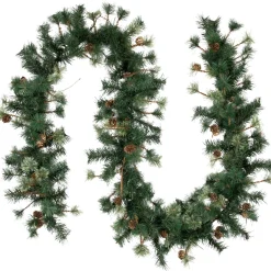 Yorkville Pine, Twig and Pinecone Artificial Christmas Garland - 9' x 12" - Unlit Unlit