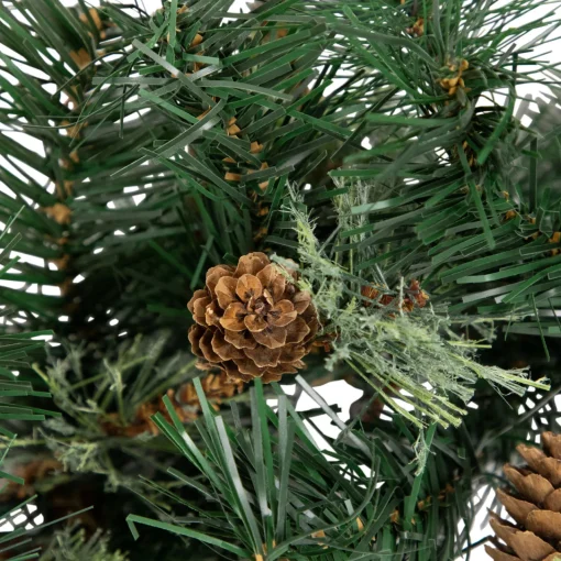 Yorkville Pine, Twig and Pinecone Artificial Christmas Garland - 9' x 12" - Unlit Unlit